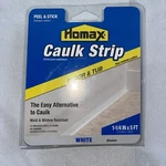 New Homax 34030 Tub And Floor Caulk Strip, 1-1/4" 5', White. Fixed Price $7.99.