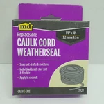 M-d Building Products Replaceable Caulk Cord Weatherseal Gray 1/8"X30' #71522. Fixed Price $9.75.
