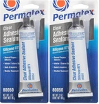 Permatex 80050 Clear Rtv Silicone Adhesive Sealant, 3 Oz, Pack Of 2. Fixed Price $17.85.