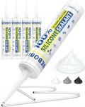 Silicone Caulk & Clear, 100% Waterproof Sealant, Shrink Cr.... Fixed Price $34.41.