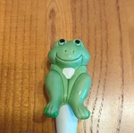 House Of Lloyd Frog Ceramic Watering Spike Green White 30-067. Fixed Price $32.00.