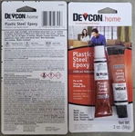 Pack Devcon 52345 Home Plastic Epoxy For Metal Iron Fix Dark Gray 1OZ Tubes. Fixed Price $14.49.