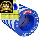 D-nyx Teflon Tape 4 Rolls 1/2 Inch(w) 520 Inches(l) Pack, Blue. Fixed Price $9.49.