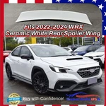 For Wrx Sti 2022-24 Paint Matched Ceramic White Rear Duckbill Spoiler Wing. Fixed Price $139.99.