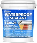 Liquid Waterproof Sealant Clear 5 Gallon, Wall Bathroom Water-based. Fixed Price $312.99.