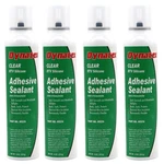 Dynatex Clear Silicone Sealant 8 Oz Automatic Can Waterproof (4-PACK). Fixed Price $75.96.