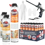 Kraken Bond Fastcoat Closed Cell Spray Foam 24PK Class Fire-rated Gun Incl Set. Fixed Price $399.99.