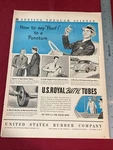 U.s. Royal Butyl Tubes From Us Rubber Company 1940 Print Ad. Fixed Price $6.95.