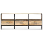 Tv Stand Unit Sideboard Console Media Cabinet Solid Mango Wood Vidaxl. Fixed Price $229.99.