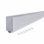 68593 Aluminum And Vinyl U-shape Screw-on Under Door Seal With Kick Plate Dra.... Fixed Price $51.89.