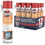 Kraken Bond Extreme Fire Block Polyurethane Foam Sealant 24OZ 12 Pack -straw Use. Fixed Price $169.99.