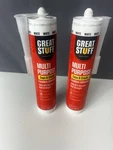 Lot Of 2 Caulking Great Stuff 99ALLP3001 Multi Purpose-silicone White, 10.1 Oz. Fixed Price $25.57.