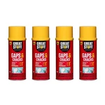 Gaps And Cracks Insulating Spray Foam Sealant 12 Oz. Weather-tight (4-PACK). Fixed Price $20.61.