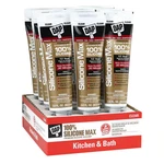 Silicone Max 2.8 Oz. Clear Premium Kitchen And Bath Sealant (12-PACK). Fixed Price $87.65.