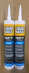 2 Liquid Nails All Surface Construction Adhesive Fuze It 9 Oz. Gray Hybrid Bonds. Fixed Price $14.99.