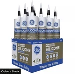 Ge Advanced Silicone Window And Door Black Caulk 10.1 Oz - Pack Of 12. Fixed Price $62.99.