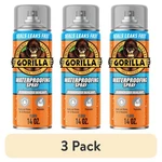 (3 Pk) Gorilla Waterproof Patch & Rubberized Sealant Spray, 14 Ounce,clear. Fixed Price $52.44.