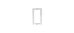 Crl Brushed Stainless Glass Mount 10" Square Tube Back-to-back Pull Handle. Fixed Price $92.90.