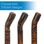Rms Natural Wood Hiking/walking Stick And Trekking Pole With Wrist Strap. Fixed Price $39.99.