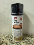 3M Fire Stop Block Spray Foam 12 Fl Oz Orange Fb Polyurethane Sealant One Can. Fixed Price $12.96.