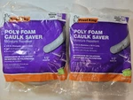 Pack, Frost King Durable Moisture Repellant Poly Foam Caulk Saver 1/2 In. 40FT. Fixed Price $17.99.