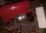 Pomellato PM0036S Women's Round Light Brown Sunglasses With Red Case & Cloth. Fixed Price $189.99.