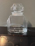Skyscraper Candy Jar Canister Apothecary Glass Art Deco Vtg Drug Store Clear 9.5. Fixed Price $70.00.