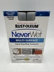 Rust-oleum Neverwet Frosted Clear Moisture Repelling Treatment Metal 18 Oz. Kit. Fixed Price $15.99.