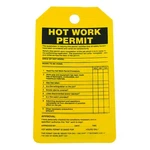 Tag, Hot Work Permit, Cardstock, 5 3/4 In X 1/4 Yellow,. Fixed Price $13.99.
