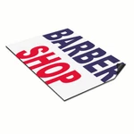 Car Magnet Set Of 2 Barber Shop Blue Red Advertising Industrial Sign. Fixed Price $62.99.