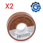 Pack Poly-temp Anti-seize Copper Ptfe Thread Seal Tape 600" X 1/2" 36136. Fixed Price $31.96.