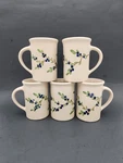 Emerson Creek Pottery Blueberry Branch Mug Pc Set Made Virginia 10OZ 4.5". Fixed Price $44.98.