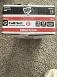 Dap Kwik Seal Kitchen/bath Adhesive Caulk 5.5 Oz. Waterproof White (12-PACK). Fixed Price $45.00.