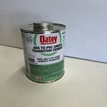 Oatey Abs To Pvc Green Transition Cement 32 Fl Oz #30926. Fixed Price $8.00.