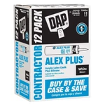 12-PACK Dap Alex Plus Acrylic Latex Caulk Silicone Interior Exterior White. Fixed Price $46.98.