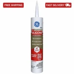 Advanced Silicone Caulk For Kitchen & Bathroom, White, 10 Fl Oz Cartridge,. Fixed Price $12.89.