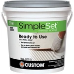 Custom Building Products Simpleset Gallon White Pre-mixed Thin-set Mortar. Fixed Price $35.76.
