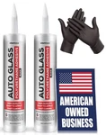 2 Pack Polyurethane Windshield Adhesive Fast Curing Auto Glas. Fixed Price $38.46.
