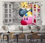 3D Red Doll Dynamite ZHUA50100 Wallpaper Murals Removable Self-adhesive Ann. Fixed Price $28.94.