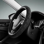 Pic Auto Massage Steering Wheel Cover, Black Football Pattern Material. Fixed Price $26.62.
