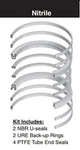 Hydro-line Cylinder 8" Bore Piston Seal Kit (nitrile) SKN5-512-16. Fixed Price $259.04.