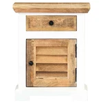 Console Table Entryway Side White And Brown Solid Mango Wood Vidaxl. Fixed Price $132.99.