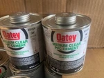 (2 Pack) Oatey Quart Medium-bodied Clear Pvc Pipe Fitting Cement 31020. Fixed Price $34.59.