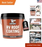 Professional-grade 1 Gallon Rv Roof Sealant For Epdm, Tpo, Fiberglass & Aluminum. Fixed Price $143.99.