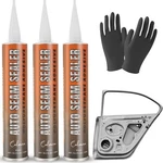 Calvana Auto Seam Sealer 3-PACK, Black Polyurethane Sealant W/ Gloves & Tip. Fixed Price $46.27.