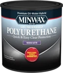 Minwax Water Based Oil Modified Polyurethane Clear Satin 1/2 Pint - Ships Fast!. Fixed Price $12.99.