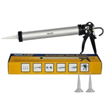 Pro Sausage Caulk Gun, Convertible - 20 Oz Foil Pack And 10 Cartridge, 3 Tips. Fixed Price $40.49.