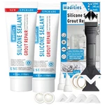 8OZ Clear Waterproof Caulk Silicone Sealant, Wadities Tile Grout Repair.... Fixed Price $25.64.