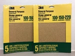 3M 9005NA 11" 9" W 100, 150 220 Grit Aluminum Oxide Sandpaper Sheets. Fixed Price $8.79.