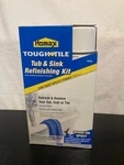 Homax Tough As Tile White Tub & Sink Refinishing Kit 32 Oz One Part Epoxy. Fixed Price $24.19.